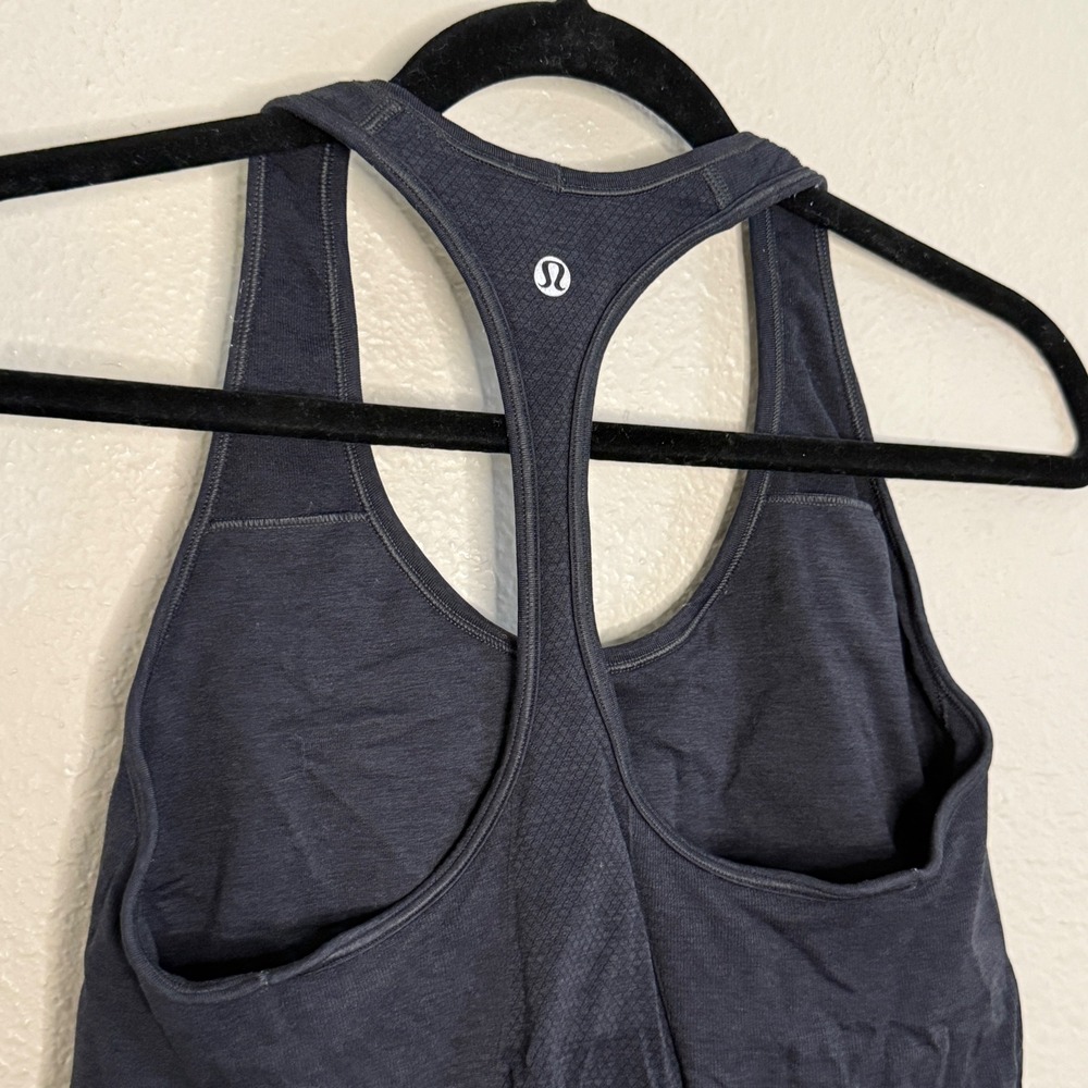Lululemon Womens 2 Swiftly Tech Racerback Tank Top 2.0 Black Heathered Gray‎